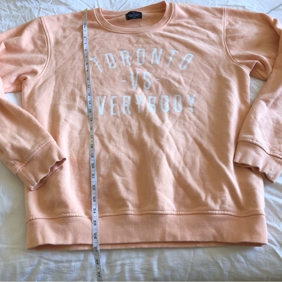 Orange Crew Neck Sweater with Relaxed Fit - Picture 6 of 8